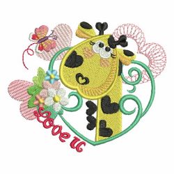 Cute Valentine Animals 04 machine embroidery designs