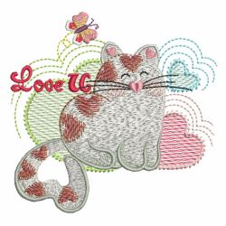 Cute Valentine Animals 05 machine embroidery designs