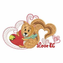 Cute Valentine Animals 09 machine embroidery designs