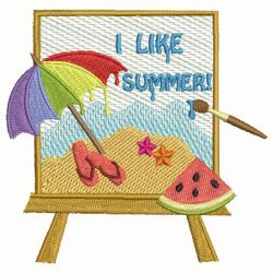 I Love Summer 02 machine embroidery designs