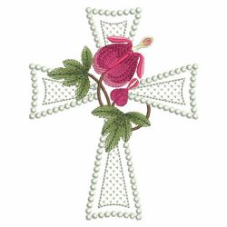 Flower Crosses 03(Lg) machine embroidery designs