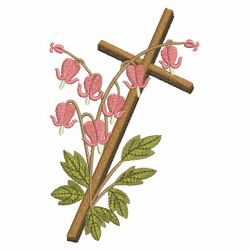 Flower Crosses 06(Sm) machine embroidery designs