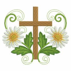 Flower Crosses 08(Lg) machine embroidery designs