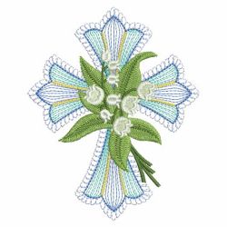 Flower Crosses 09(Sm) machine embroidery designs