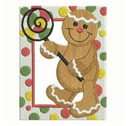 Gingerbread Man 08 machine embroidery designs