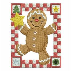 Gingerbread Man 09 machine embroidery designs