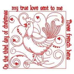 Redwork Twelve Days 1 03(Md) machine embroidery designs