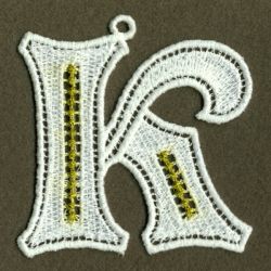 FSL Golden Knot Alphabets 11 machine embroidery designs