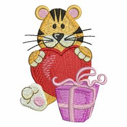Valentine Tiger 10 machine embroidery designs