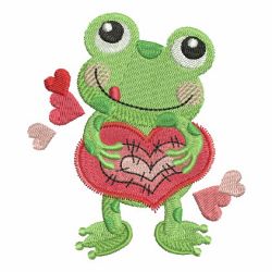 Valentine Frog 01 machine embroidery designs