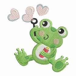 Valentine Frog 02 machine embroidery designs