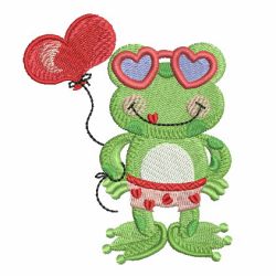 Valentine Frog 04 machine embroidery designs