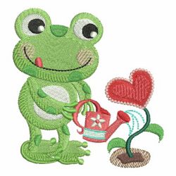 Valentine Frog 05 machine embroidery designs