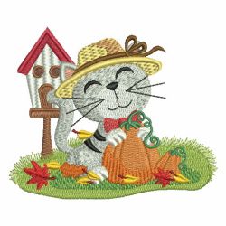 Cute Autumn Animals 02 machine embroidery designs