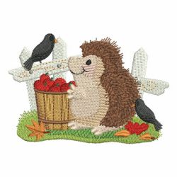 Cute Autumn Animals 04 machine embroidery designs