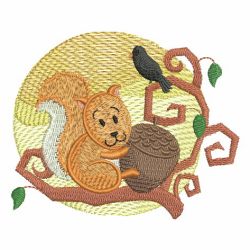 Cute Autumn Animals 05 machine embroidery designs