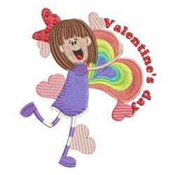 Valentine Rainbow Girls 06 machine embroidery designs
