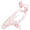 Redwork Sulphur-Crested Parrots 08(Sm)
