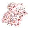 Redwork Sun Conure Parrots 09(Lg)