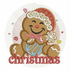 Cute Gingerbread Man 01 machine embroidery designs
