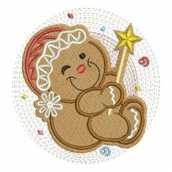 Cute Gingerbread Man 03 machine embroidery designs