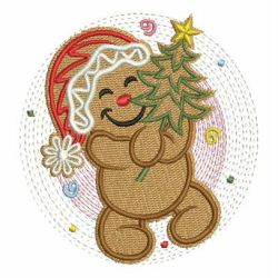 Cute Gingerbread Man 08 machine embroidery designs