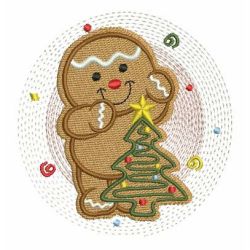 Cute Gingerbread Man 09 machine embroidery designs