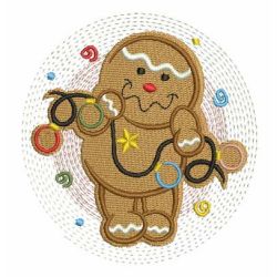 Cute Gingerbread Man 10 machine embroidery designs