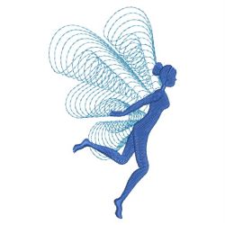 Rippled Fairy Silhouettes 01(Md) machine embroidery designs