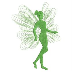 Rippled Fairy Silhouettes 06(Md) machine embroidery designs