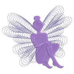 Rippled Fairy Silhouettes 10(Md) machine embroidery designs