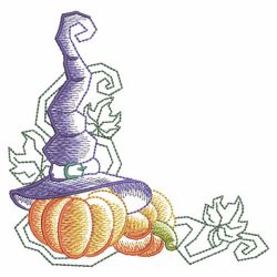 Sketched Happy Halloween 01(Lg) machine embroidery designs