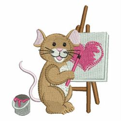 Valentine Mouse 05 machine embroidery designs