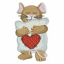Valentine Mouse 07 machine embroidery designs