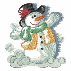 Sketched Snowman 02 machine embroidery designs