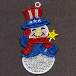 FSL USA Christmas Ornaments 05 machine embroidery designs