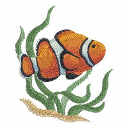 Watercolor Tropical Fish 09 machine embroidery designs