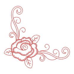 Redwork Rose 4(Lg) machine embroidery designs