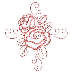 Redwork Rose 4 03(Md) machine embroidery designs