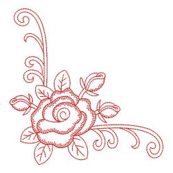 Redwork Rose 4 04(Sm) machine embroidery designs