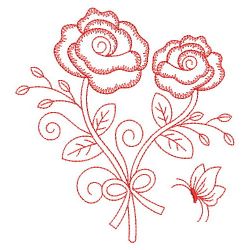 Redwork Rose 4 06(Sm) machine embroidery designs