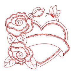 Redwork Rose 4 09(Md) machine embroidery designs