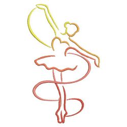 Dancer Outline(Lg) machine embroidery designs