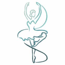 Dancer Outline 04(Md) machine embroidery designs