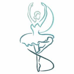 Dancer Outline 04(Sm) machine embroidery designs