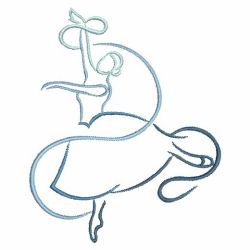 Dancer Outline 07(Sm) machine embroidery designs