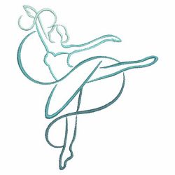 Dancer Outline 10(Md) machine embroidery designs