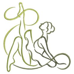 Dancer Outline 11(Md) machine embroidery designs