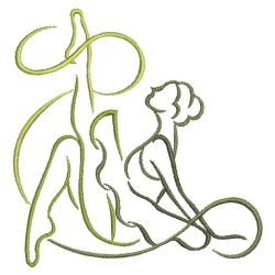 Dancer Outline 11(Sm) machine embroidery designs