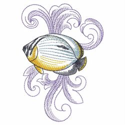 Simple Tropical Fish 10(Md) machine embroidery designs